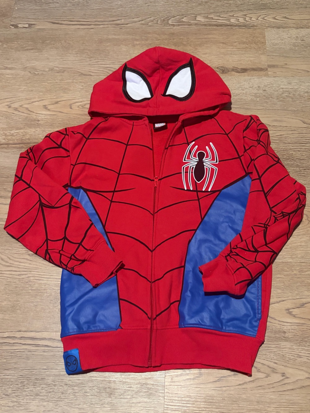 Marvel Red and Blue Spiderman Hoodie